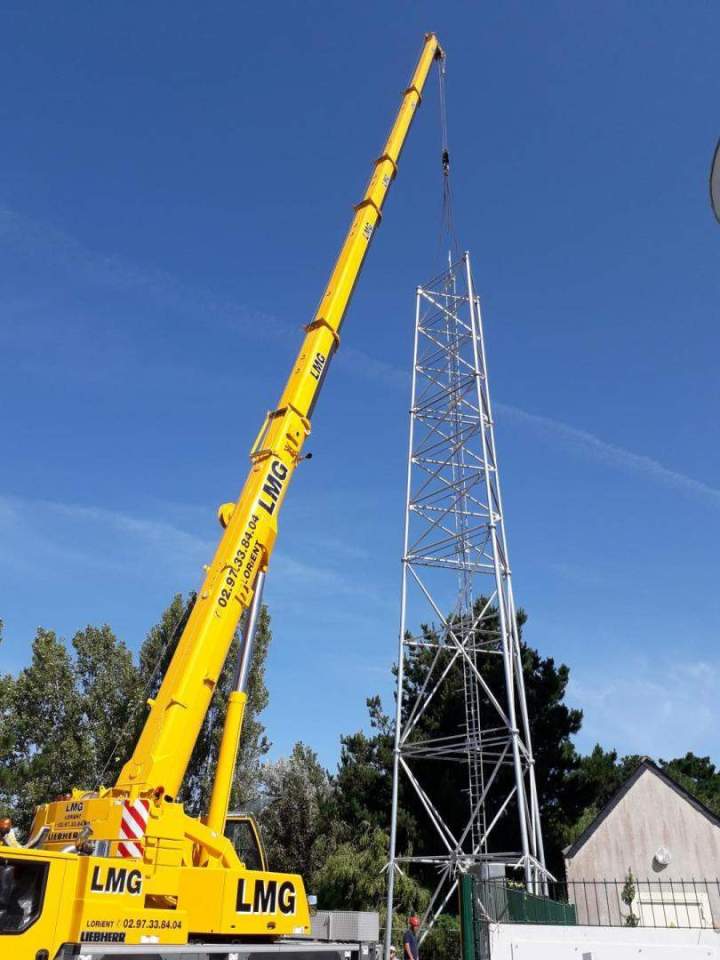 Levage pylône Morbihan 
