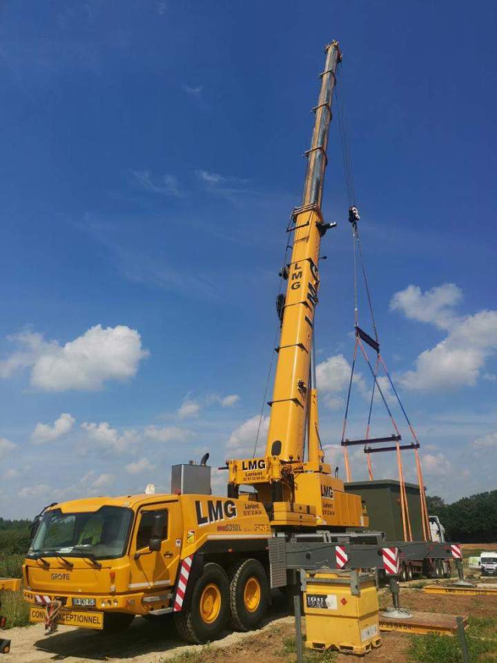 Location grue mobile pour levage Morbihan