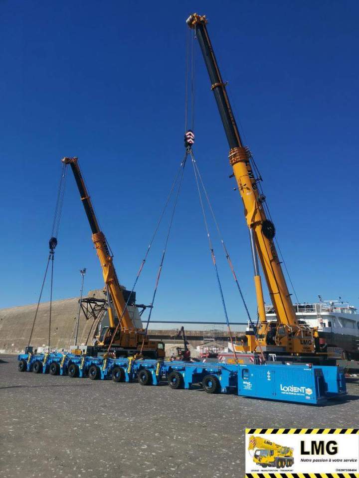 Manutention industrielle avec grue Morbihan