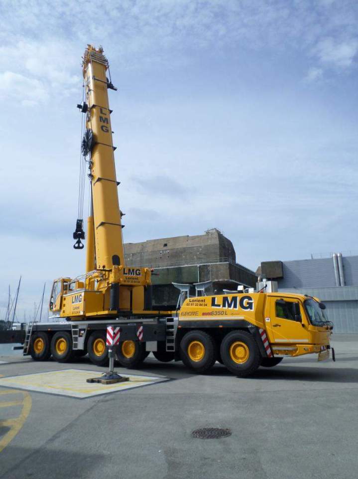 Engin de levage, grue mobile Morbihan